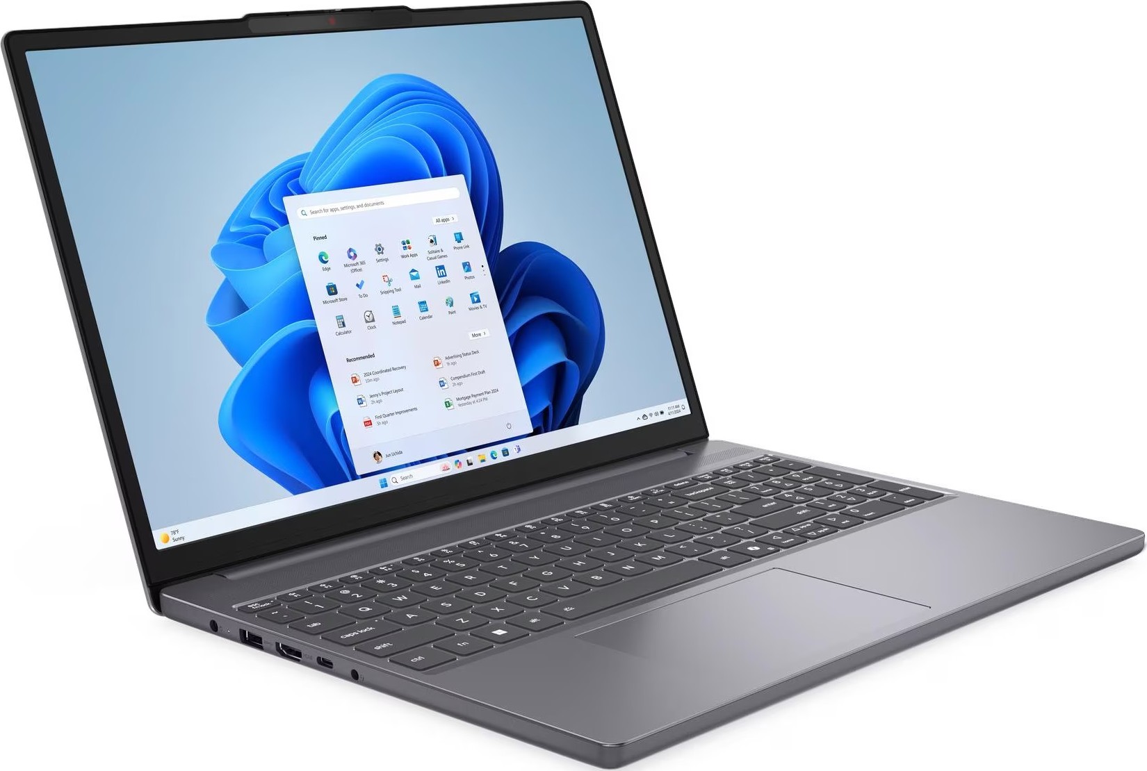 Ноутбук Lenovo IdeaPad Slim 3 15IRH10 (83K1010ERA) Luna Grey