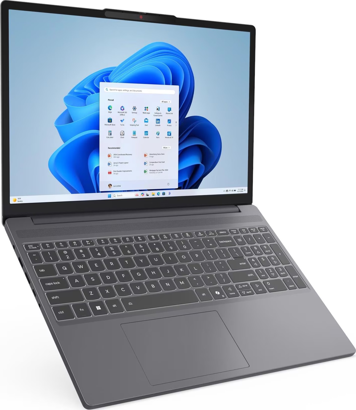 Ноутбук Lenovo IdeaPad Slim 3 15IRH10 (83K1010ERA) Luna Grey